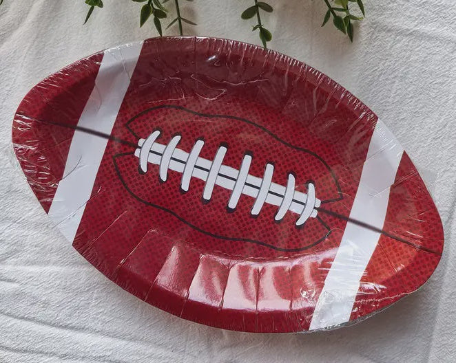 Football Paper Snack Plates 20pk