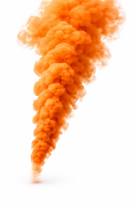 Smoke Bomb - Orange | Coloured Smoke Emitter | 1 Minute