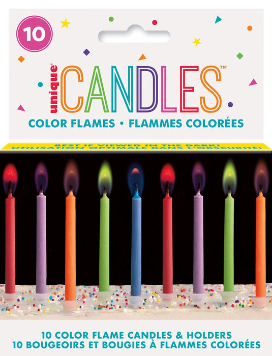 Coloured Flame Candles