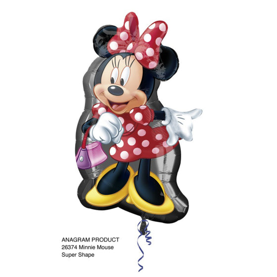 Minnie Mouse Large Shape Balloon - Helium Filled or Flat