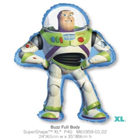 Buzz Lightyear Large Shape Balloon - Helium Filled or Flat