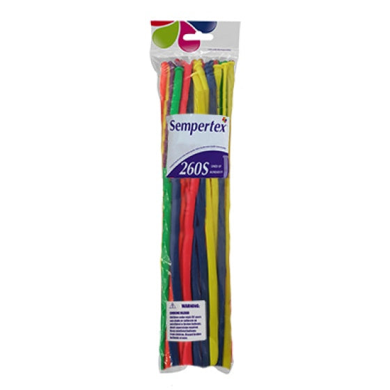 Neon Assorted Twisting Balloons 260s | Sempertex | 50pk