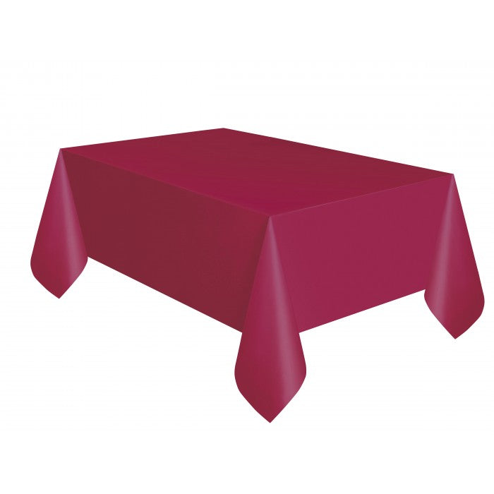 Maroon Plastic Tablecover