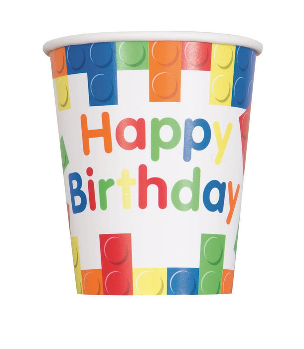 Lego /  Block Paper Cups Pk8
