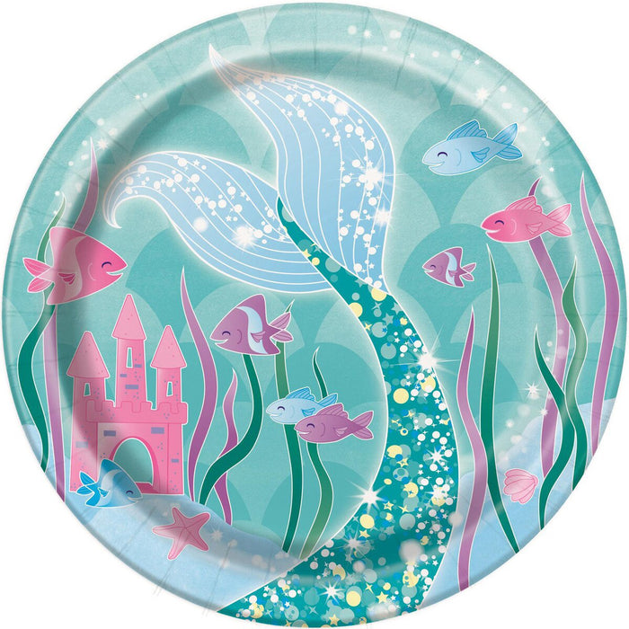 Mermaid Snack Plates 8pk