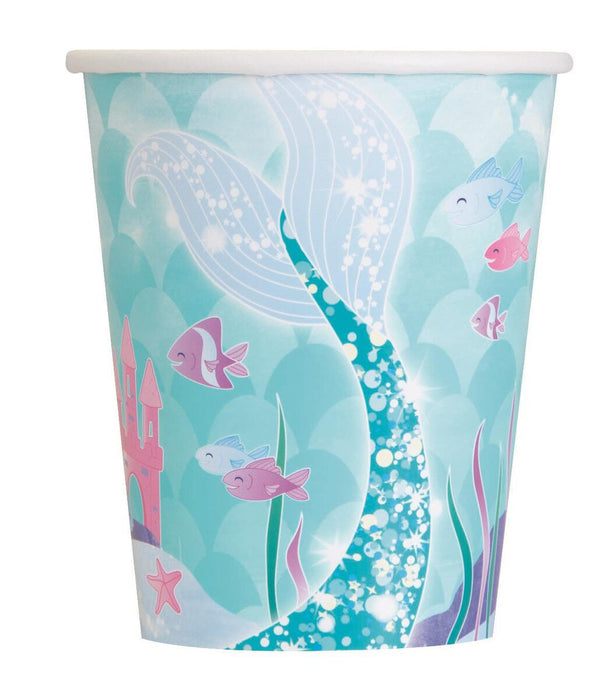 Mermaid Paper Cups 8pk