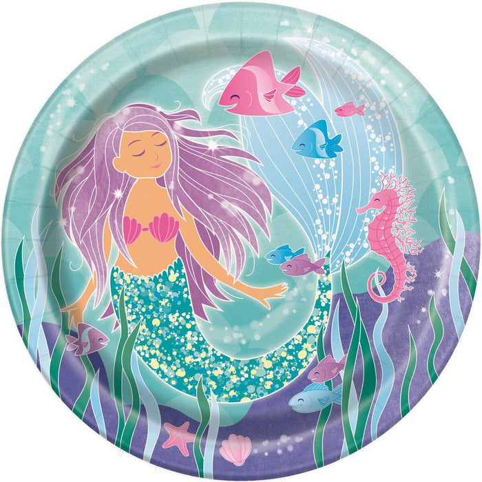 Mermaid Lunch Plates 8pk