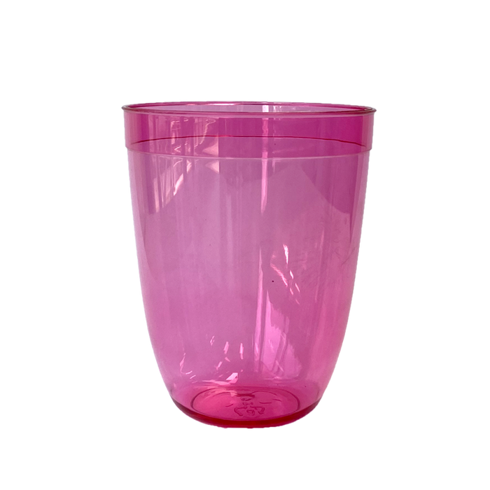 Plastic Cup Flamingo Pink - Reusable 20pk