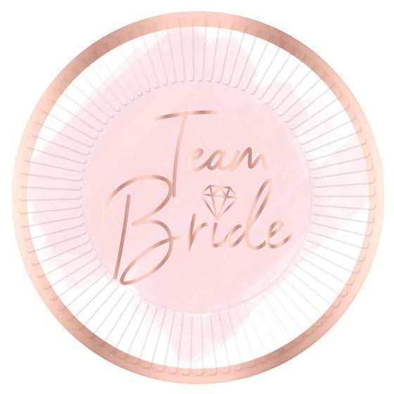 Team Bride Paper Plates 8pk
