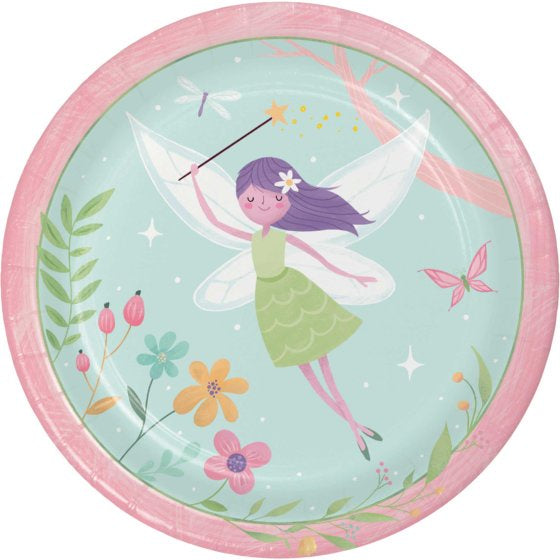 Fairy Plates 23cm Pk8