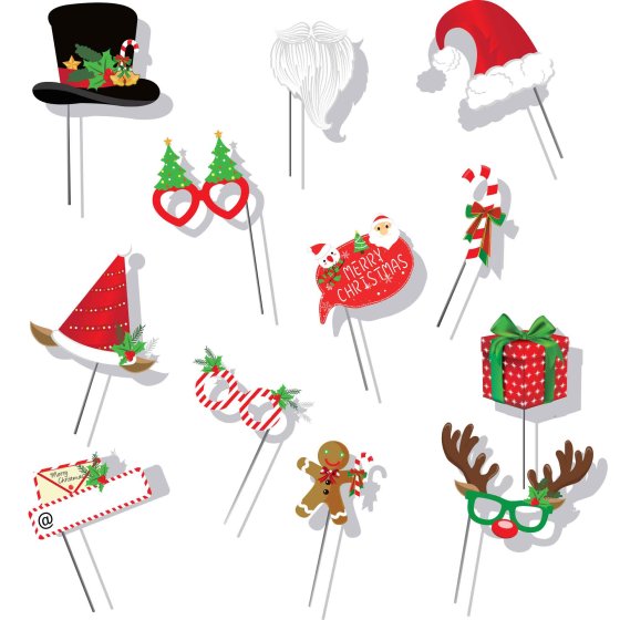 Christmas Photo Props 12pcs