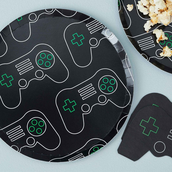 Game Controller Paper Plates 8pk