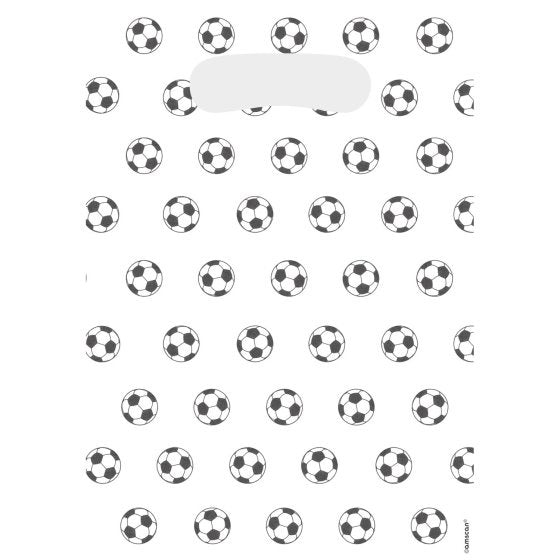 Soccer Party Plastic Loot Bags 8pk