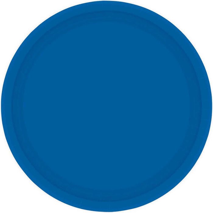 Paper Plates Snack - Royal Blue Pk20