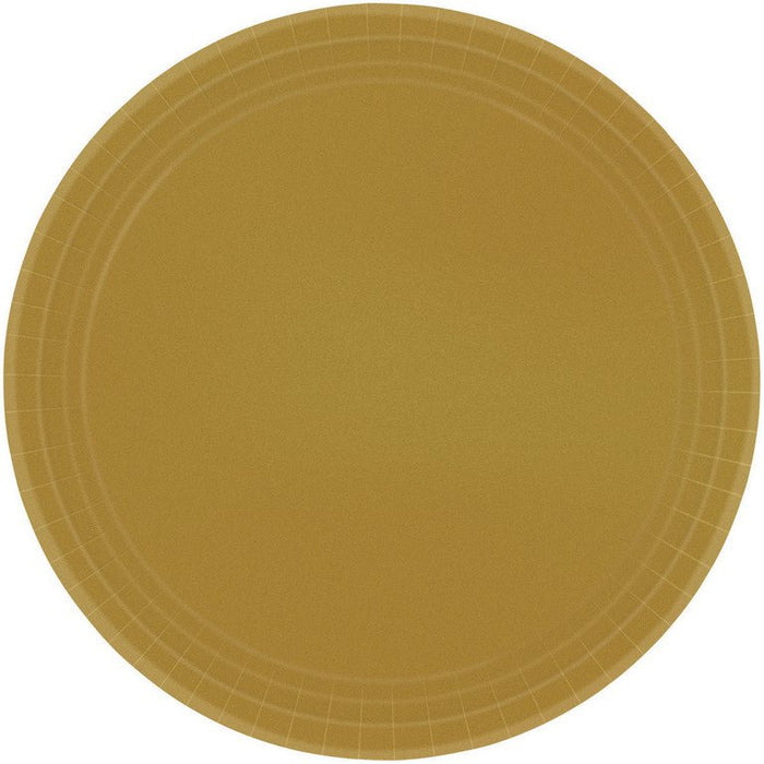 Gold Plates - 23cm Pack of 20