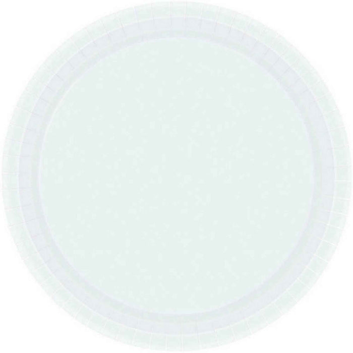 Paper Plates Round White PK20