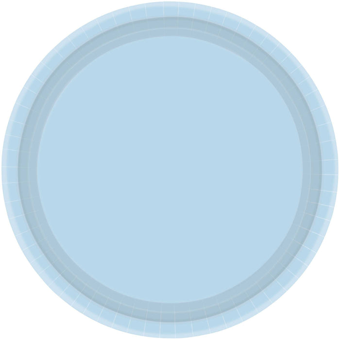 Paper Plates Snack - Pastel Blue Pk20