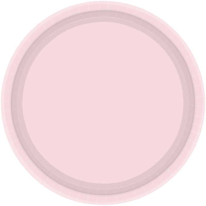 Paper Plates Snack - Pastel Pink Pk20