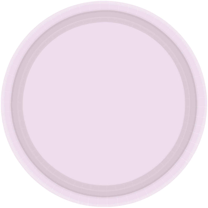 Paper Plates Lilac Round PK20