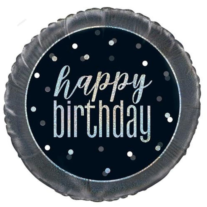 Happy Birthday Black Foil Balloon / Bouquet