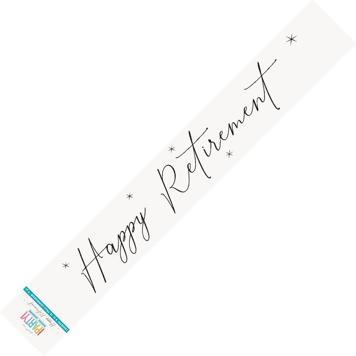 Happy Retirement Foil Banner