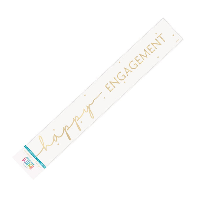 Happy Engagement Foil Banner