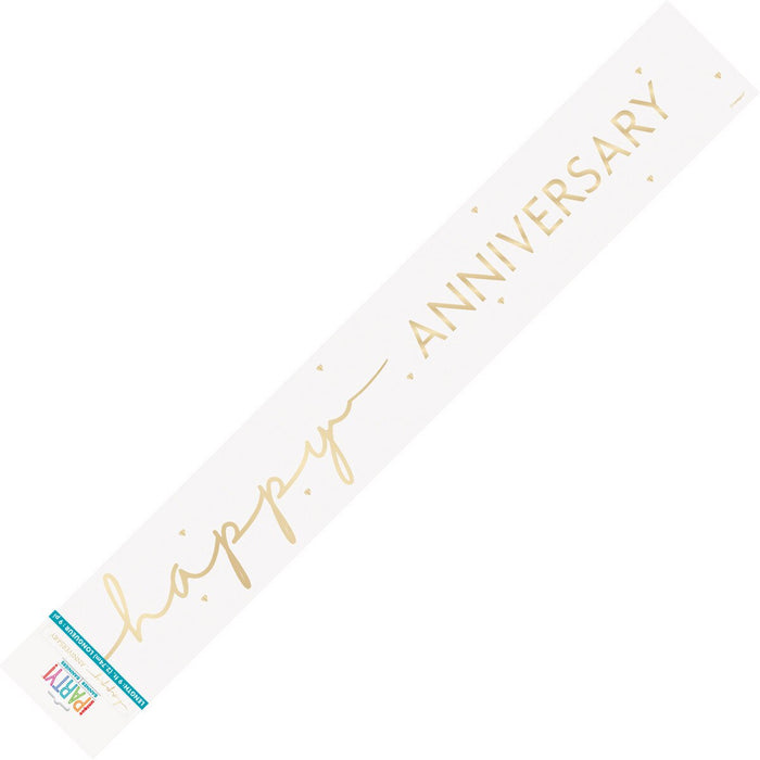 Happy Anniversary Foil Banner