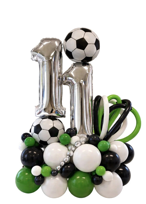 Sports Ball Number Balloon with Base - Choose your Age & Sport