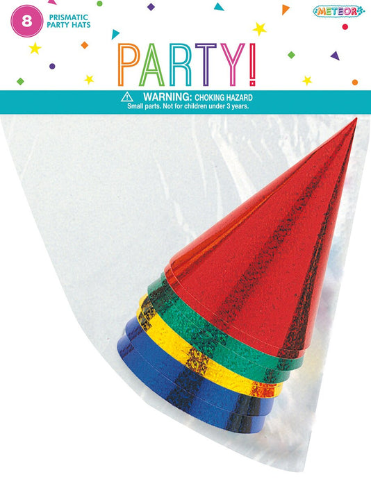 Party Hats | Prismatic 8pk