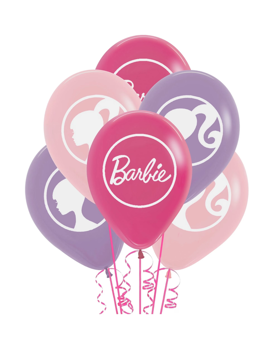 Barbie Latex Balloons 6pk - CLEARANCE