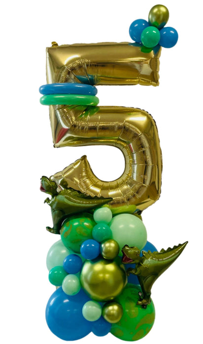 Dinosaur Themed Balloon Bouquet/Base - Choose Your age