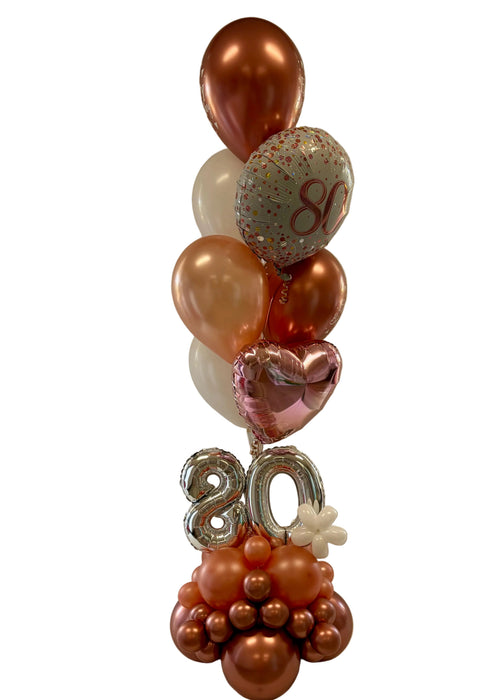 Deluxe Balloon Bouquet with Balloon Base - Choose Your Age & Colours