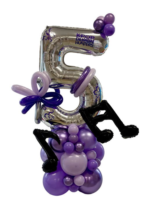Kpop Demon Hunters Balloon Bouquet/Base- Choose Your Age