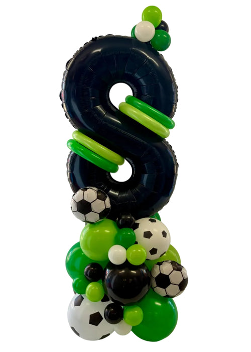 Soccer Themed Balloon Bouquet/Base- Choose Your Age