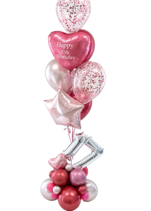 Deluxe Balloon Bouquet with Balloon Base - Add a name or message!