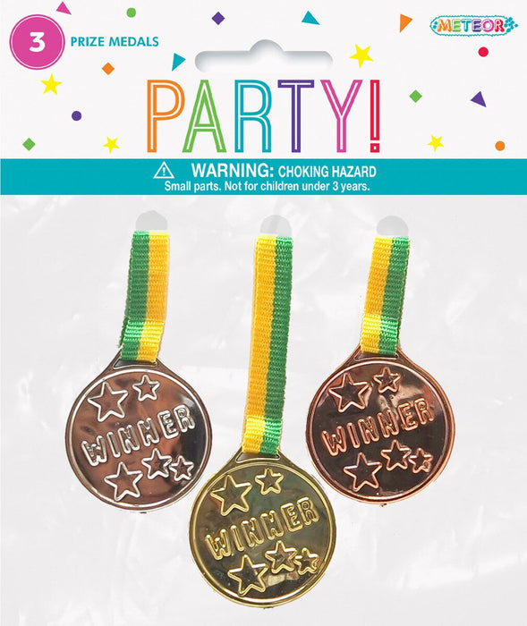 Plastic Medals - 3 Prize