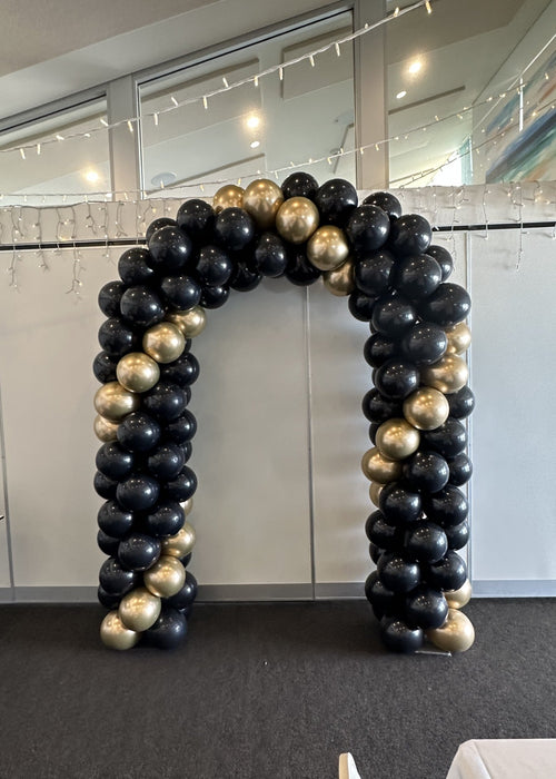 Medium Balloon Arch Swirled 2m x 2.5m - Custom colours