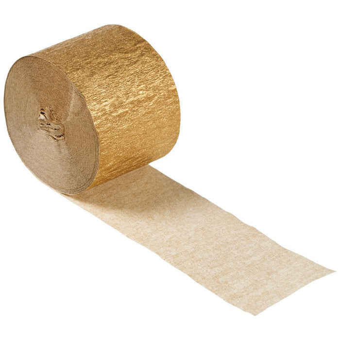 Gold Streamer - Crepe Paper