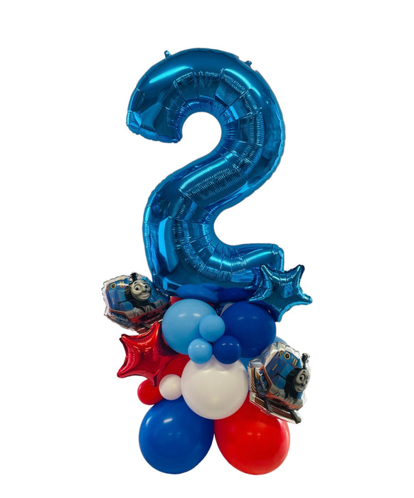 Thomas The Tank - Number balloon base - Choose Your age