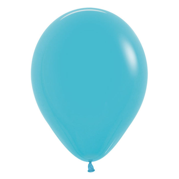 Caribbean Blue Balloons  ~ Singles ~ Pack ~ Helium Filled ~ Flat