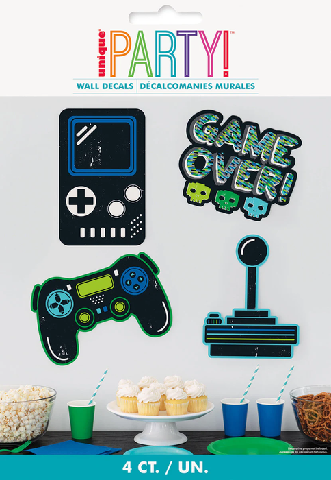 Next Level Gamer Wall Decals  4pk