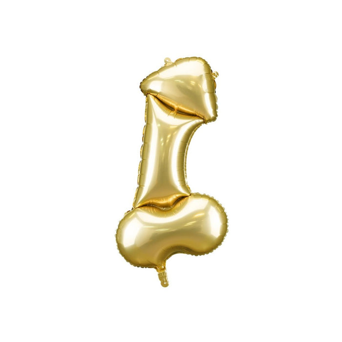 Gold Penis Shape Foil Balloon