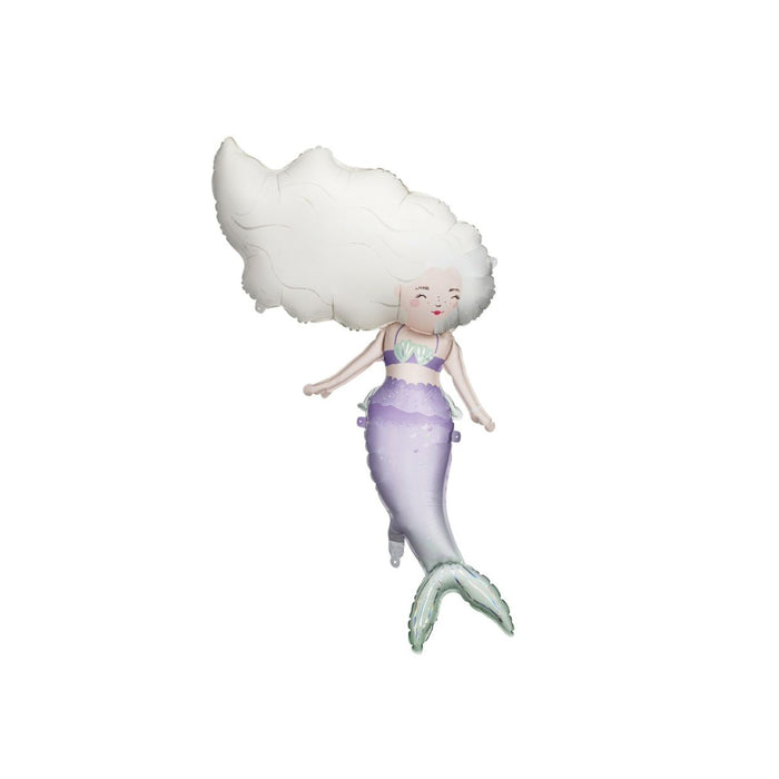 Mermaid Large Shape Balloon - Helium Filled or Flat