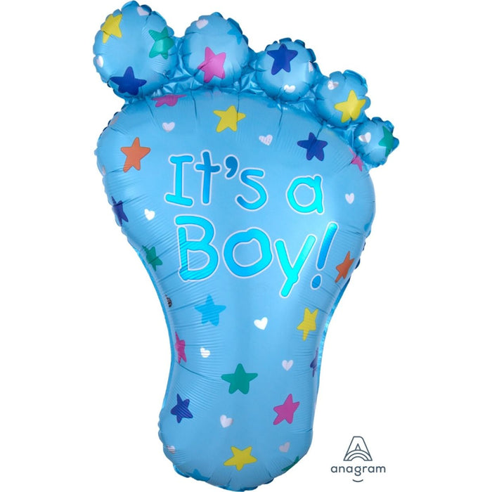 Baby Boy Large Shape Balloon - Helium Filled or Flat