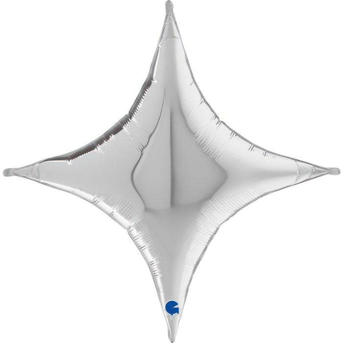 Starpoint Jumbo Foil Balloon Silver - 76cm (30")