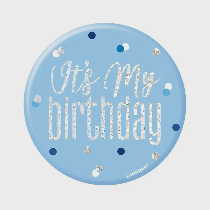 Blue Birthday Badge - Its My Birthday