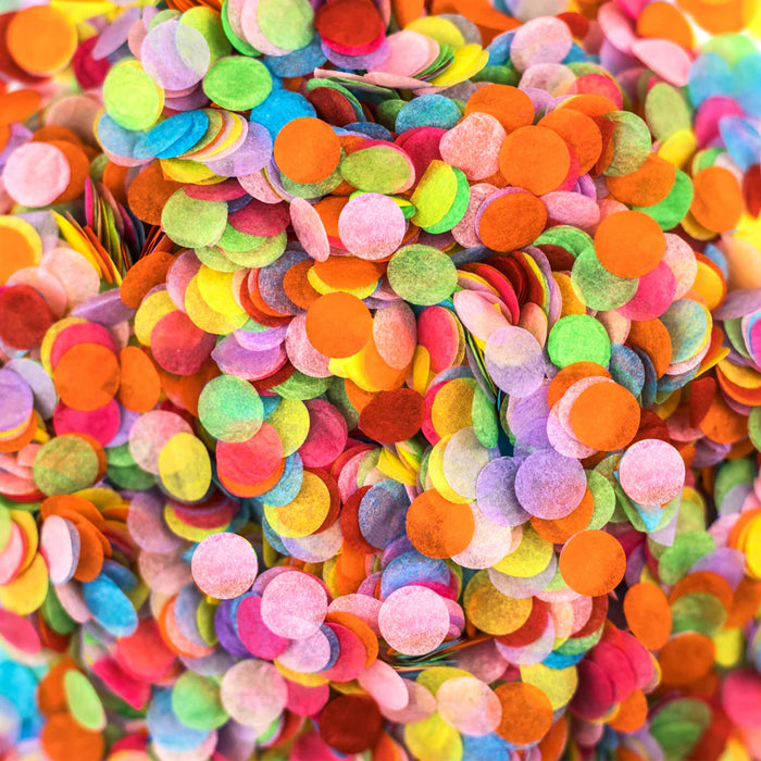 Bulk Confetti | Multi Coloured | Circle 200g