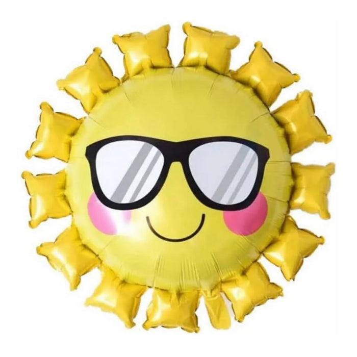Sun With Glasses Foil Balloon - CLEARANCE ITEM