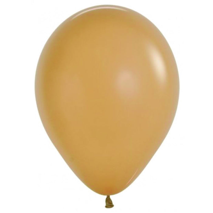 Latte/Brown Balloons~ Singles ~ Pack ~ Helium Filled ~ Flat