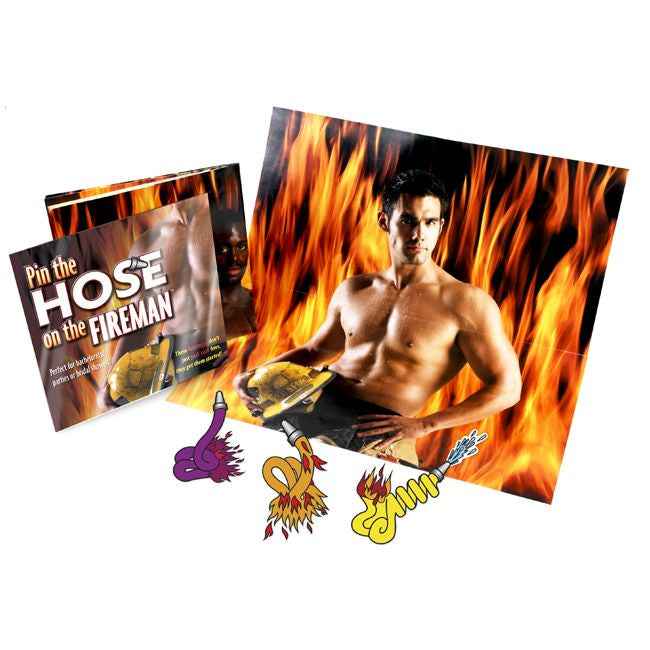 Hens Game - Pin The Hose On The Fireman